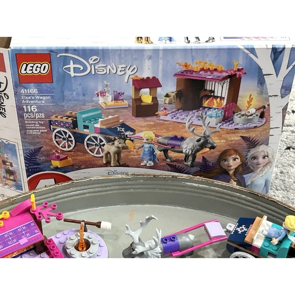 LEGO‎ Disney Frozen II Elsa's Wagon Adventure 41166 + Anna & Olaf - Complete